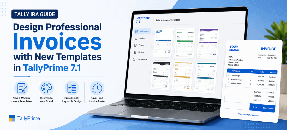 Tally IRA Guide | AI Reports & Invoice Templates in TallyPrime 7.1