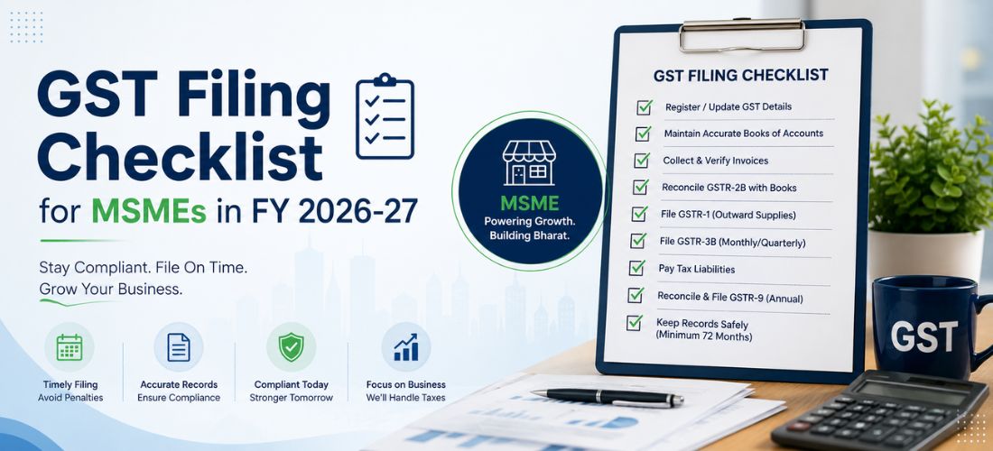 GST Filing Checklist for MSMEs in FY 2026-27