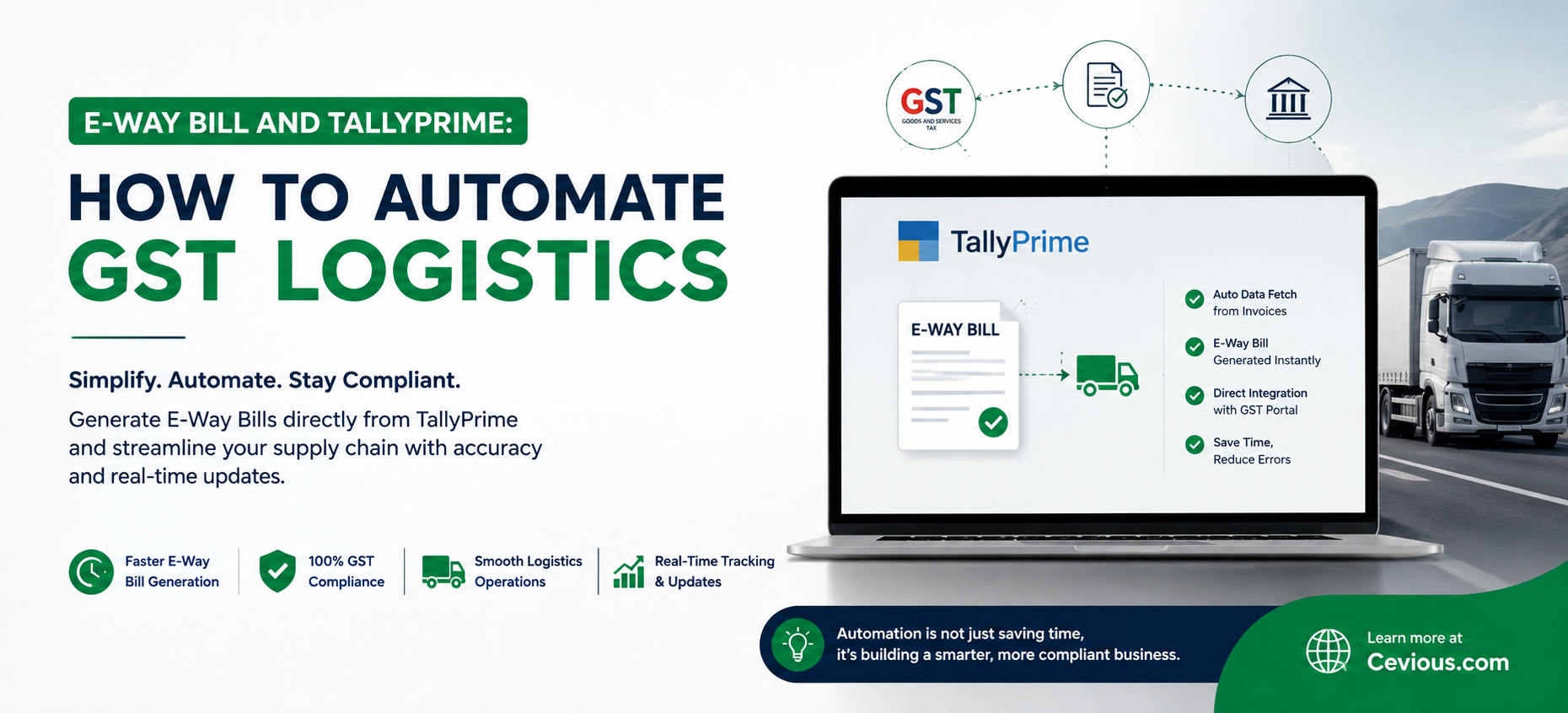 E-Way Bill and TallyPrime: How to Automate GST Logistics