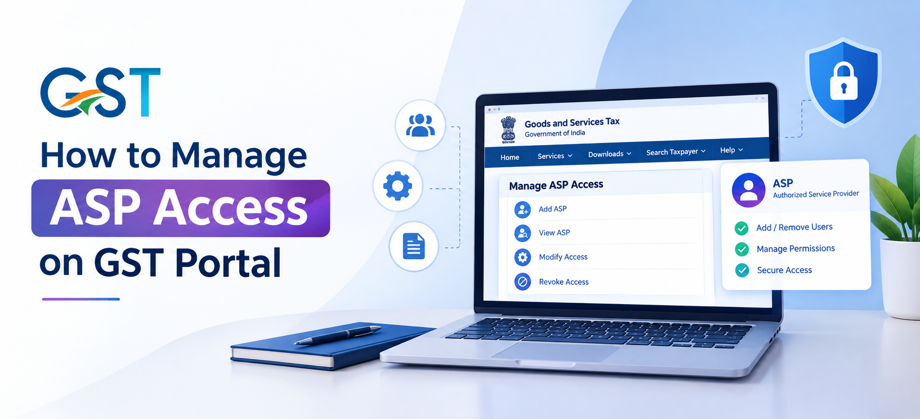 How to Manage ASP Access on GST Portal